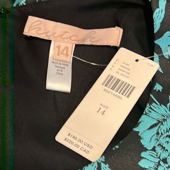 NWT Hutch Floral Jacquard Cut-Out Mini Dress Size 14 - Picture 12 of 14